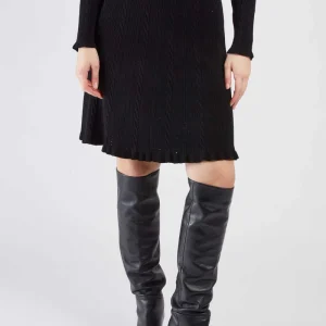 René-Derhy JOHN Plain Knit Mini Skirt