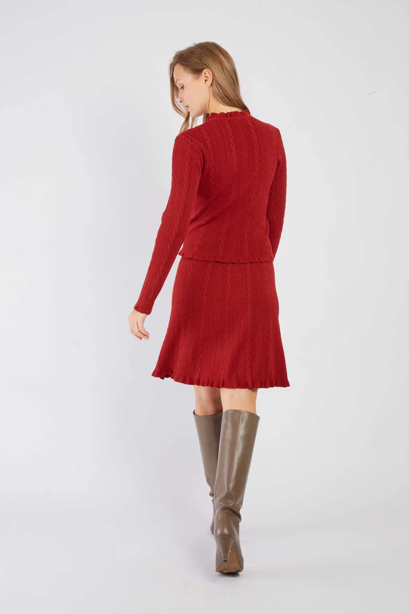 René-Derhy JOHN Plain Knit Mini Skirt - Image 2