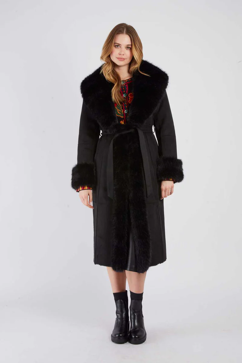 René-Derhy REBEL long faux fur coat