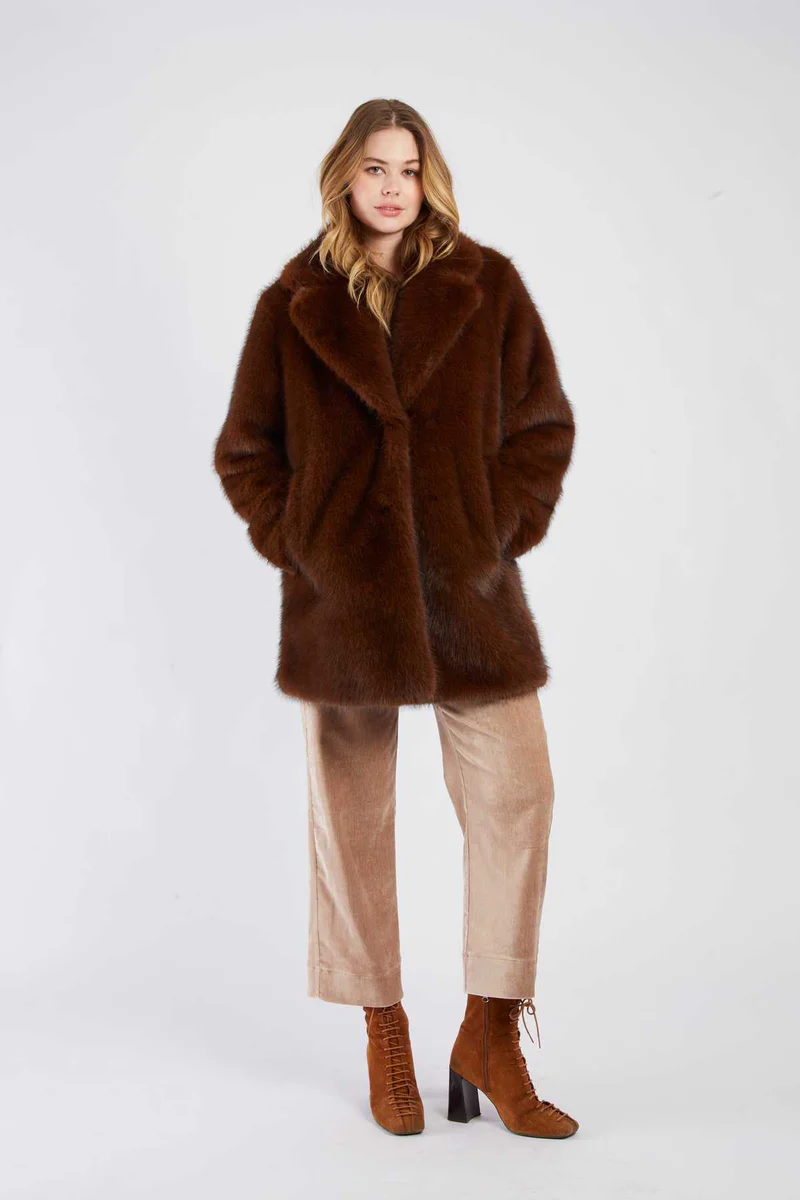 René-Derhy ROBIN faux fur coat