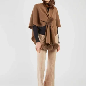 René-Derhy LIV Plain Knit Poncho