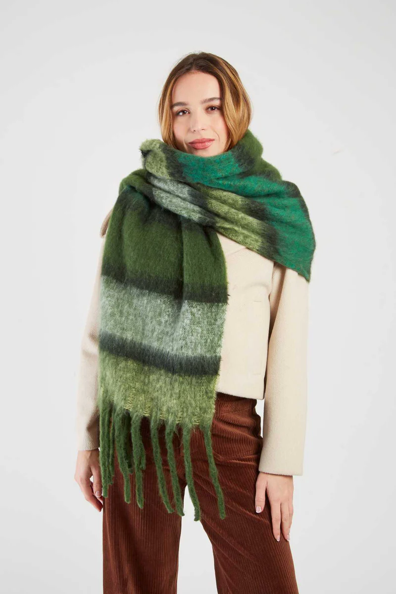 René-Derhy LUIGIA long striped scarf