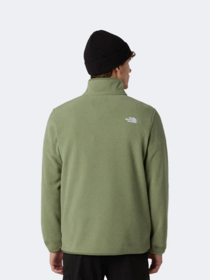 The North Face Glacier 1/4 Zip Men Hiking Fleece Bark Mist - Image 2