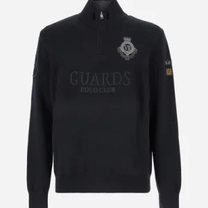 La Martina Men’s wool half‑zip mock‑neck sweater - Boulus