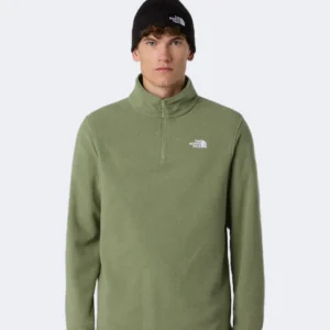 The North Face Glacier 1/4 Zip Men Hiking Fleece Bark Mist