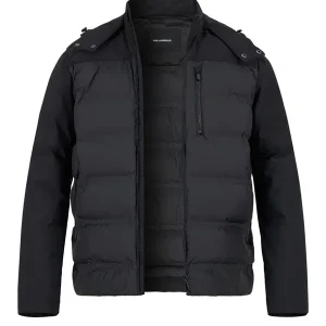 KARL LAGERFELD, quilted jacket, microfiber, water-repellent, black