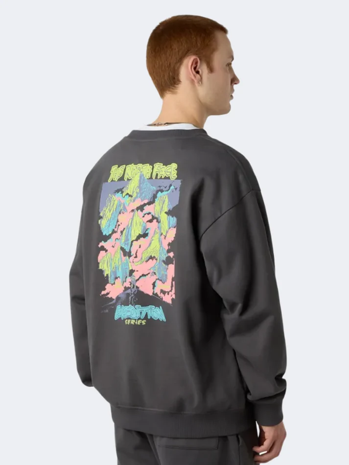 The North Face Expedition Celebration Men Lifestyle Sweatshirt Anthracite Grey - Image 2