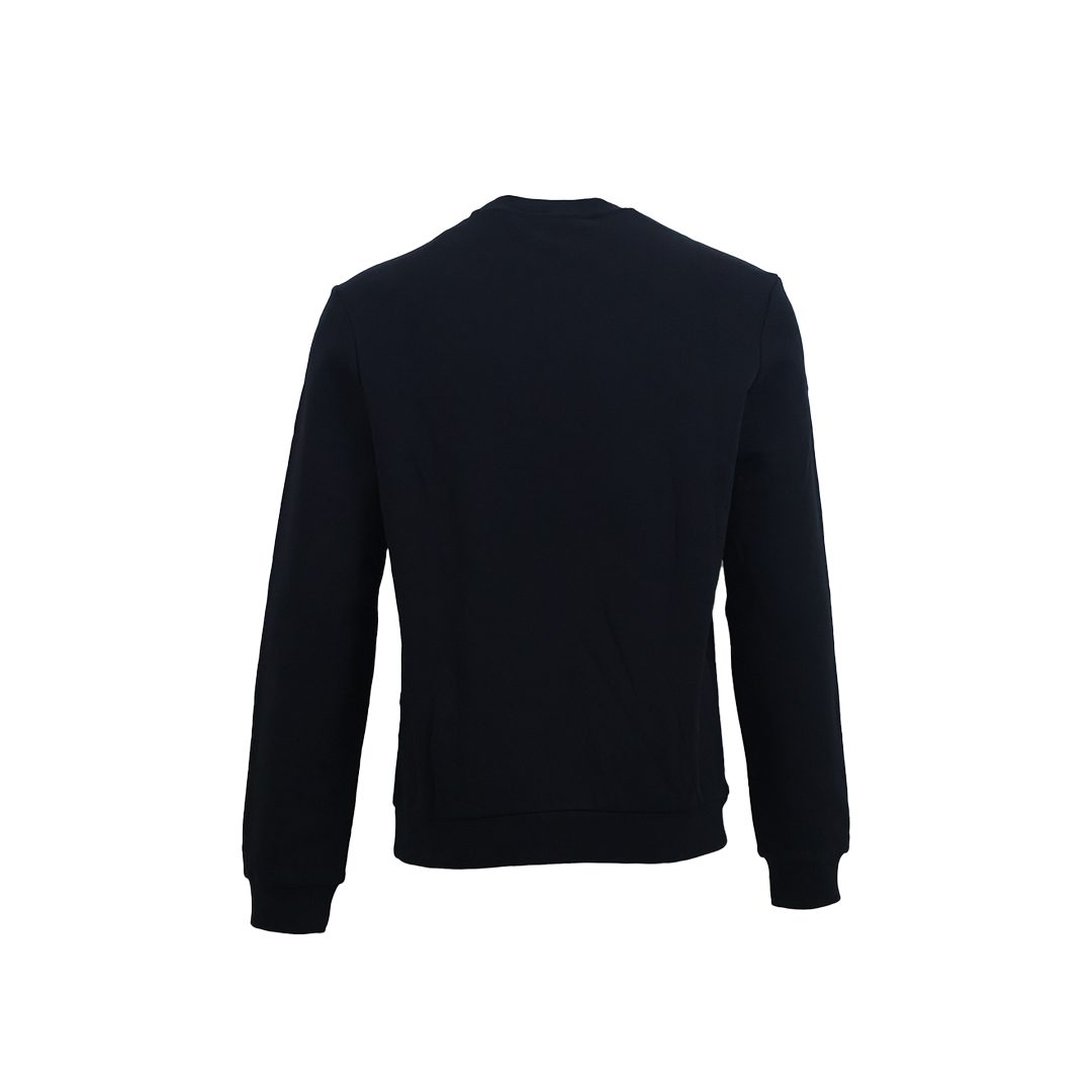 ICEBERG Regular-fit crewneck sweater in melange grey cotton brushed fleece - Image 2